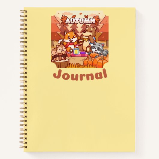 Herbst-Journal-Geschenk für sie 🤎 🥨 🍁 ✨ Notizblock (Vorderseite)
