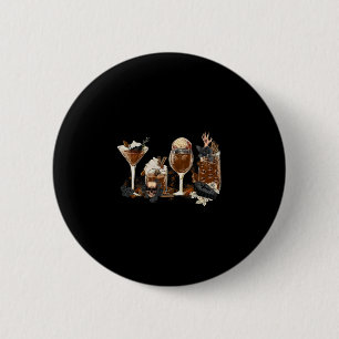 Herbst-Kaffee Halloween Kürbisgewürz Herbstsaison Button