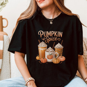 Herbst-Kaffee-Kürbis-Gewürz-Latte-Autumn-Saison T-Shirt