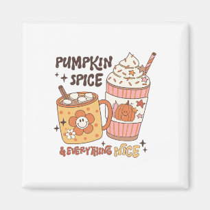 Herbst Kaffee Kürbis-Gewürz-Latte Eis Warm Gemütli Magnet