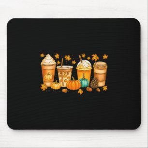 Herbst-Kaffee-Kürbis-Gewürz-Latte-Getränke Herbst Mousepad