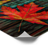 Herbst-Kaffeeposter Poster (Ecke)