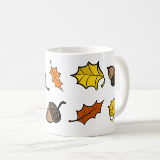 Herbst-Kaffeetasse - Blätter & Eicheln Kaffeetasse