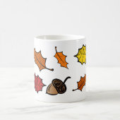Herbst-Kaffeetasse - Blätter & Eicheln Kaffeetasse (Mittel)