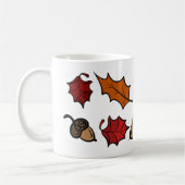 Herbst-Kaffeetasse - Blätter & Eicheln Kaffeetasse (Links)