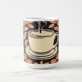 Herbst-Kaffeetasse Botanisches Muster 15 oz Tasse (Zentrum)