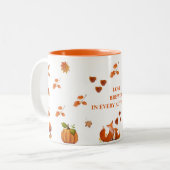 Herbst-Kaffeetasse  Zweifarbige Tasse (Vorderseite Links)