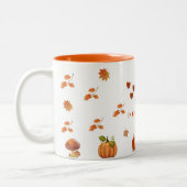 Herbst-Kaffeetasse  Zweifarbige Tasse (Links)