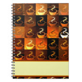 Herbst-Kaffeetassen Notizblock (Vorderseite)