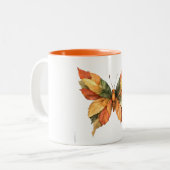 Herbst-Kaffeetassen Zweifarbige Tasse (Vorderseite Links)