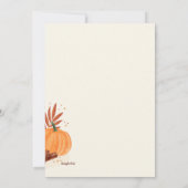 Herbst-Kakao Einladung (Rückseite)