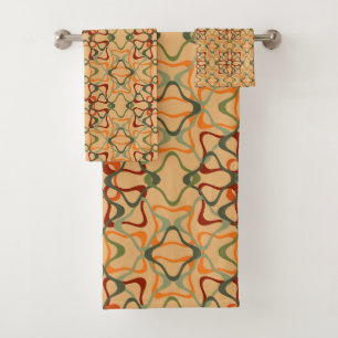 Herbst-Kaleidoskop Badhandtuch Set