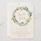 Herbst-Kämpfer geben Dinner-Party Einladung (Vorderseite)