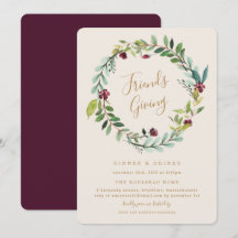 Herbst-Kämpfer geben Dinner-Party Einladung