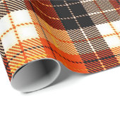 Herbst kariert geschenkpapier (Rolleneckpunkt)