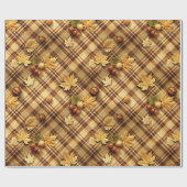Herbst Kariert Geschenkpapier (Flach)