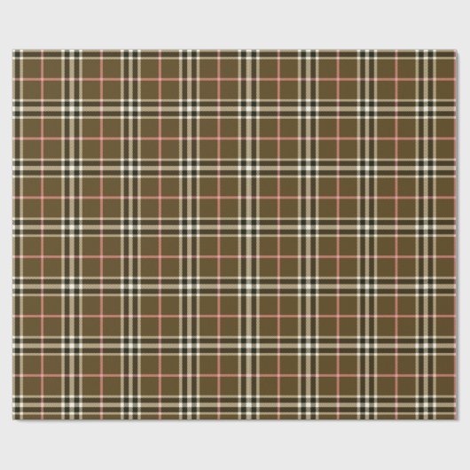 Herbst Kariert Geschenkpapier (Flach)