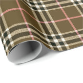 Herbst Kariert Geschenkpapier (Rolleneckpunkt)