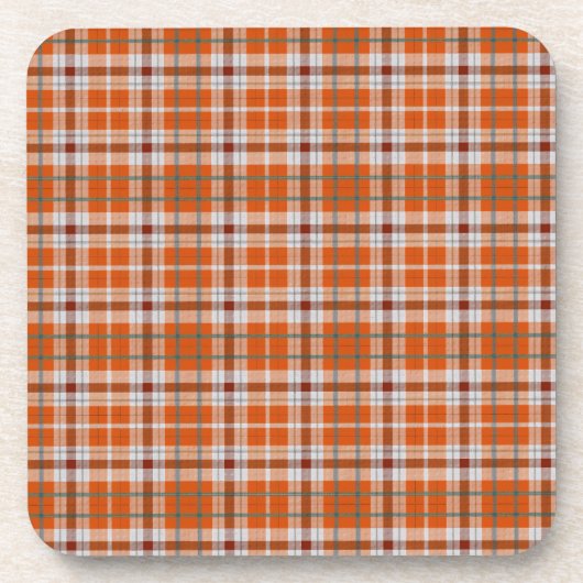 Herbst kariert getränkeuntersetzer (Vorderseite)