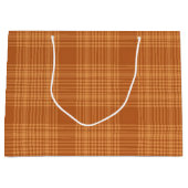 Herbst Kariert Große Geschenktüte (Vorderseite)