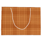 Herbst Kariert Große Geschenktüte (Rückseite)