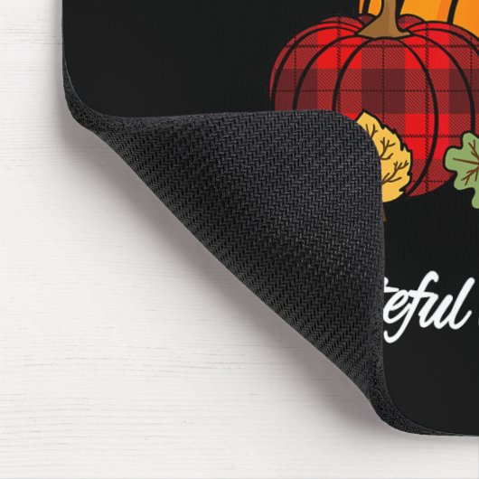 Herbst Kariert Leopard Pumpkin Herbstblase Ernteda Mousepad (Ecke)