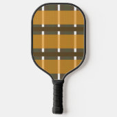 Herbst Kariert Name Pickleball Paddle (Rückseite)