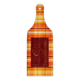 Herbst Kariert Orange Wohngestaltung Herbst Saison Schneidebrett