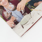 Herbst Kariert Personalisiert einzigartig 13 FotoC Fleecedecke (Ecke)