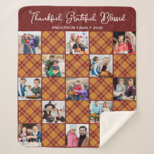 Herbst Kariert Personalisiert Einzigartig 13 Fotos Sherpadecke