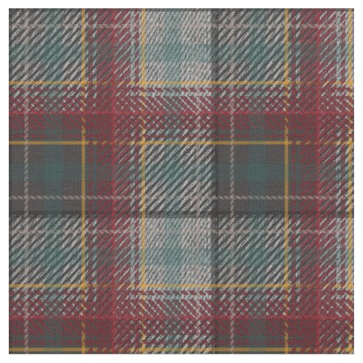 Herbst Kariert Rost und Grau Stoff (Nahaufnahme)