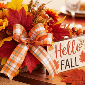 Herbst kariert satinband