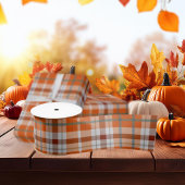 Herbst kariert satinband