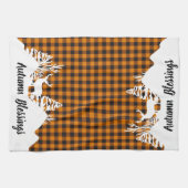 Herbst kariert und Berge Geschirrtuch (Horizontal)