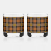 Herbst Kariert Whiskyglas (Vorderseite)