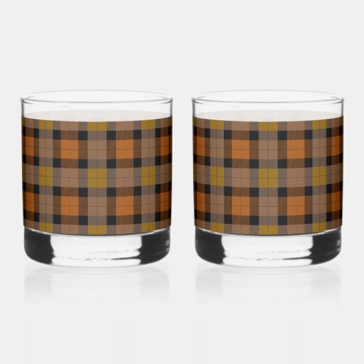 Herbst Kariert Whiskyglas (Links)