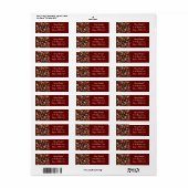 Herbst Karierte Blätter Orange Black Pattern (Vorne)