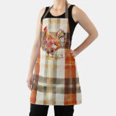 Herbst Karierte Schürze mit farbenfroher Rasterges (InSitu)
