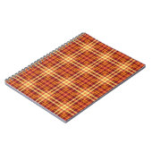 Herbst Kariertes Texturmuster-52627 Notizblock (Linke Seite)
