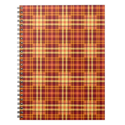Herbst Kariertes Texturmuster-52627 Notizblock (Vorderseite)