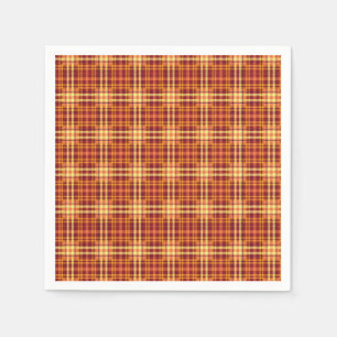 Herbst Kariertes Texturmuster-52627 Serviette