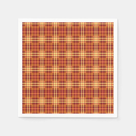 Herbst Kariertes Texturmuster-52627 Serviette (Vorderseite)