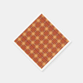 Herbst Kariertes Texturmuster-52627 Serviette (Ecke)