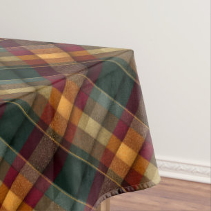 Herbst-Kariertuch Tischdecke