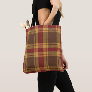 Herbst-Karo-Faux-Fabric-Tasche Tasche
