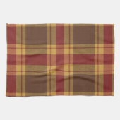 Herbst-Karo-Faux-Stoff-Küchentuch Geschirrtuch (Horizontal)