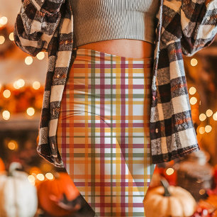 Herbst-Karo-Muster Gemütlicher Herbst Leggings