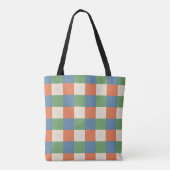 Herbst-Karo-Tragetasche Tasche (Rückseite)