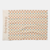 Herbst Karomuster Herbst Plaid Benutzerdefinierter Geschirrtuch (Horizontal)