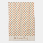 Herbst Karomuster Herbst Plaid Benutzerdefinierter Geschirrtuch (Vertikal)